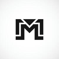 moderne m lettre logo, m abstrait logo conception concept isolé vecteur modèle illustration