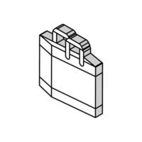 magasin sac isométrique icône vecteur illustration