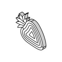 fraise baie isométrique icône vecteur illustration