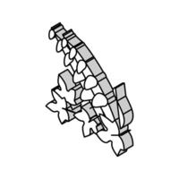 pétard vigne isométrique icône vecteur illustration