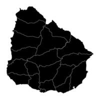 Uruguay carte avec administratif divisions. vecteur illustration.