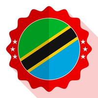 Tanzanie qualité emblème, étiqueter, signe, bouton. vecteur illustration.