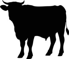 vache silhouette illustration vecteur blanc Contexte