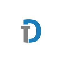 dt Créatif logo et icône conception vecteur