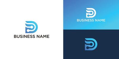 Créatif élégant ré lettre logo icône ensemble pour luxe entreprise, La technologie vecteur