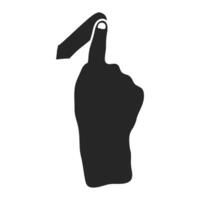 main tiré pavé tactile doigt geste vecteur illustration