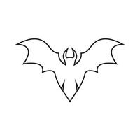 chauve souris aile silhouette icône et symbole vecteur modèle illustration