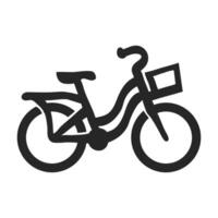main tiré ville bicyclette vecteur illustration