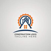 plat conception construction entreprise logo vecteur