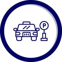 icône de vecteur de zone de stationnement