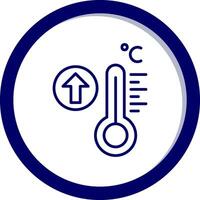 icône de vecteur de haute température