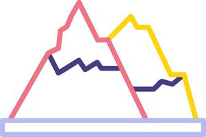 icône de vecteur de montagne