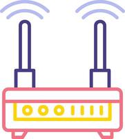 icône de vecteur de routeur wifi