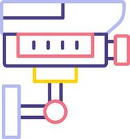 icône de vecteur de caméra de vidéosurveillance