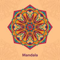 Couleur floral mandala, vecteur illustration
