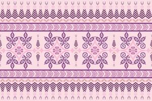 floral traverser point broderie arrière-plan.géométrique ethnique Oriental sans couture modèle traditionnel.aztèque style abstrait vecteur.design pour texture, tissu, vêtements, emballage, décoration, tapis. vecteur