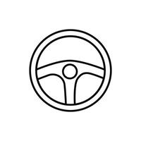 pilotage roue icône vecteur. machine contrôle illustration signe. diriger symbole ou logo. vecteur