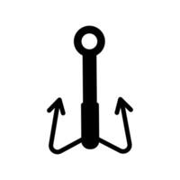 pêche icône vecteur. crochet illustration signe. appât symbole ou logo. vecteur