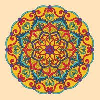 coloré mandala, floral vecteur illustration