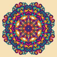 coloré fleur mandala vecteur illustration conception