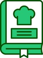 icône de vecteur de livre de recettes
