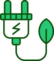 icône de vecteur d'énergie verte