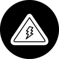 électrique danger signe vecteur icône