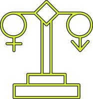 icône de vecteur d'égalité des sexes
