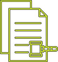 icône de vecteur de document