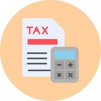 impôt calcul vecteur icône