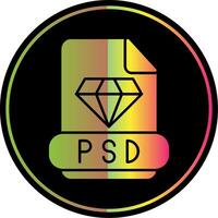 psd glyphe dû Couleur icône vecteur