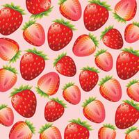 des fraises fruit modèle Contexte conception vecteur