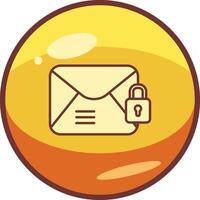 email crypté vecteur icône