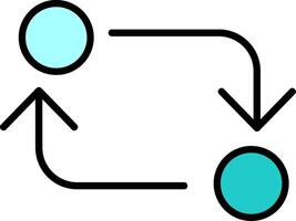 icône de vecteur d'échange