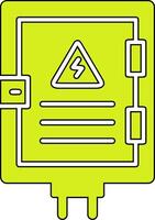 icône de vecteur de panneau électrique