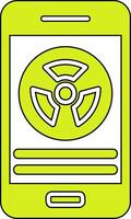radiation vecteur icône