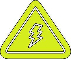 électrique danger signe vecteur icône