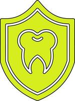 icône de vecteur de protection dentaire