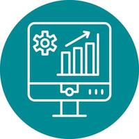 icône de vecteur d'analyse de marché