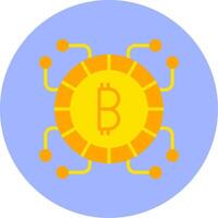 icône de vecteur de bitcoin