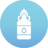 icône de vecteur de gaz de camping