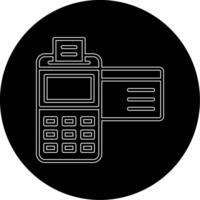 crédit carte machine vecteur icône