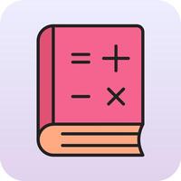 icône de vecteur de livre de mathématiques