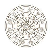symbole du zodiaque astrologie vecteur