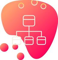 icône de vecteur d'organigramme