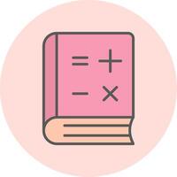 icône de vecteur de livre de mathématiques