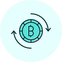 bitcoin échange vecteur icône