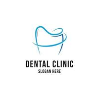 dentaire clinique médical logo conception concept idée vecteur