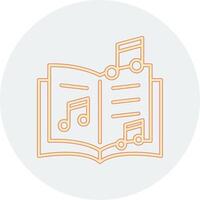 icône de vecteur de livre de musique