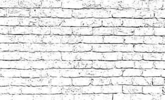 une noir et blanc dessin de une brique mur, une ensemble de quatre différent brique des murs, quatre différent les types de brique pavage des pierres, ancien brique mur vecteur, vecteur